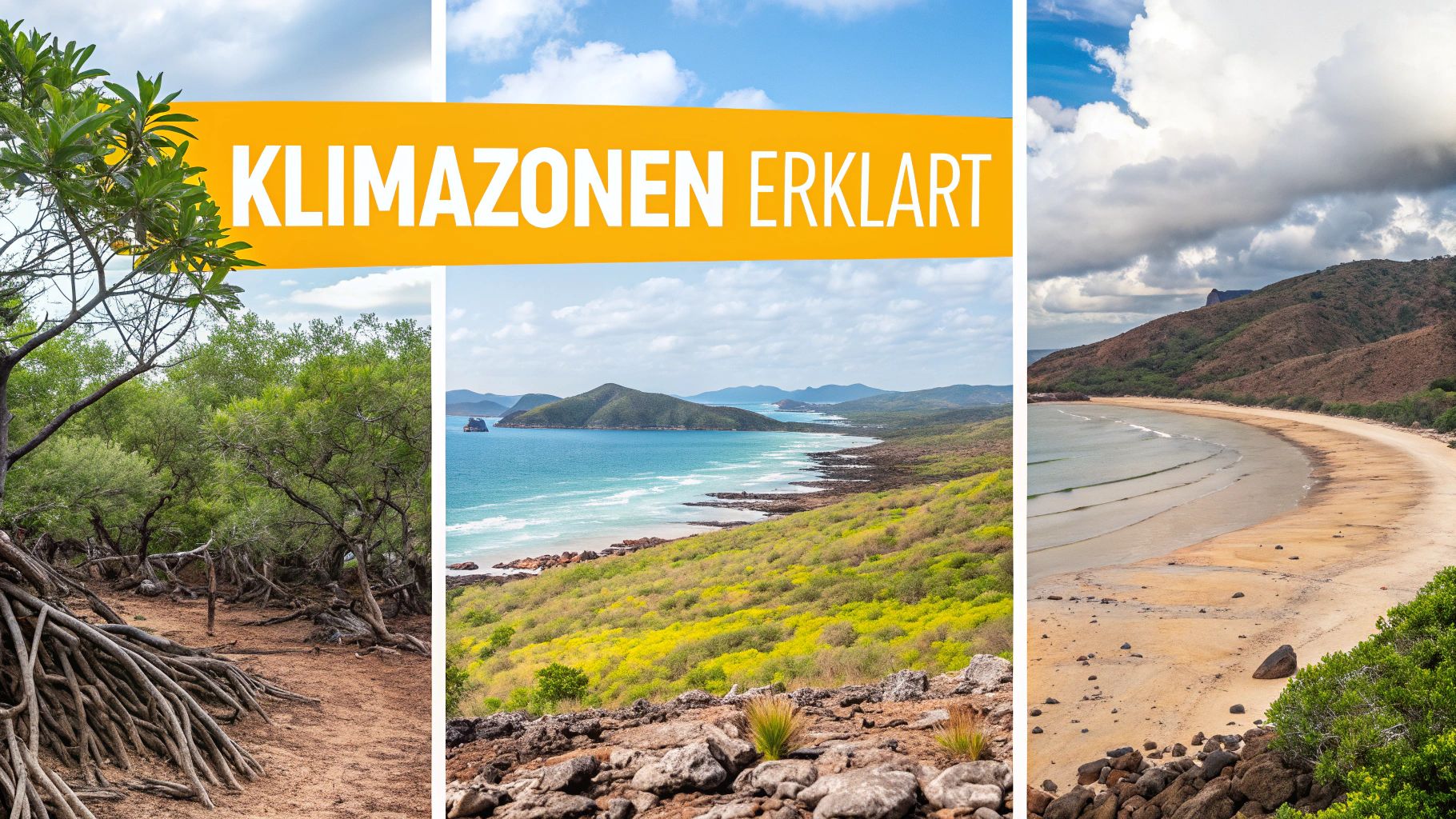 Eine weite, rote Wüstenlandschaft im australischen Outback mit vereinzelten grüschen.