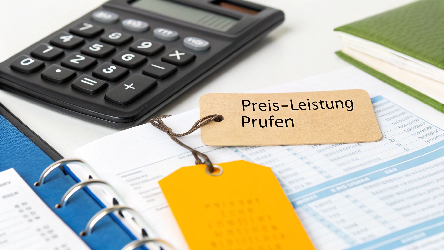 Ein Stapel Münzen, der neben einem Taschenrechner und einer Weltkarte liegt, um die Kostenplanung für eine Reise zu symbolisieren.