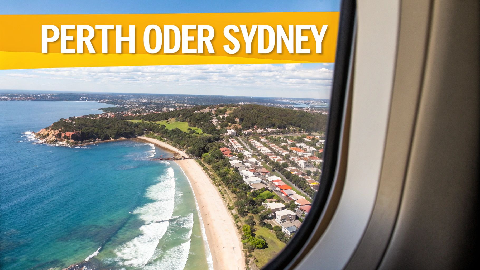 Eine Luftaufnahme der Skyline von Perth mit dem Swan River im Vordergrund