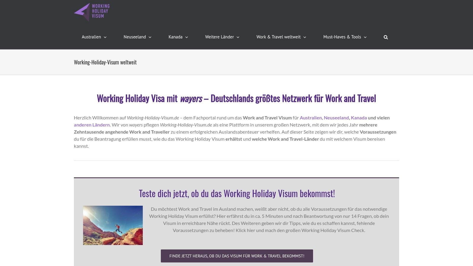 Working-Holiday-Visum.de – Work and Travel Australien Ebook