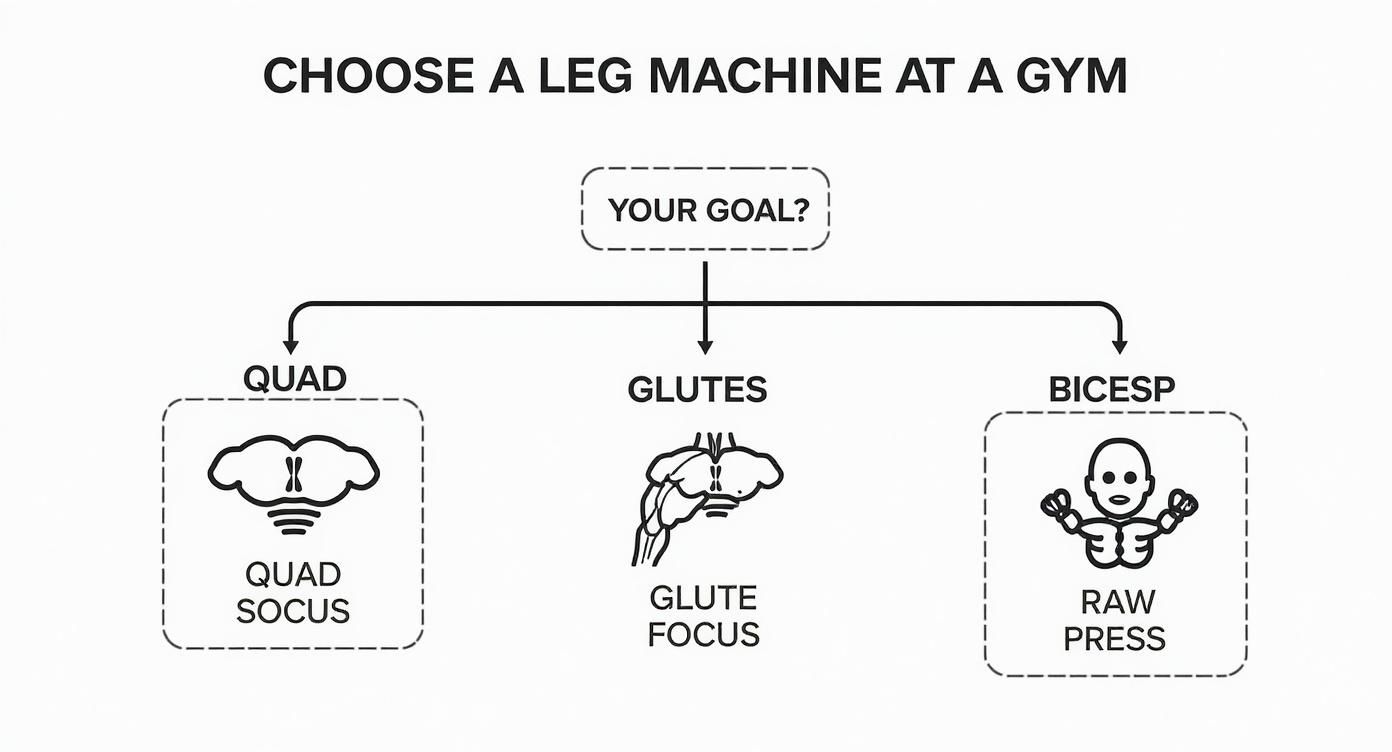 Infographic about leg press vs hack squat