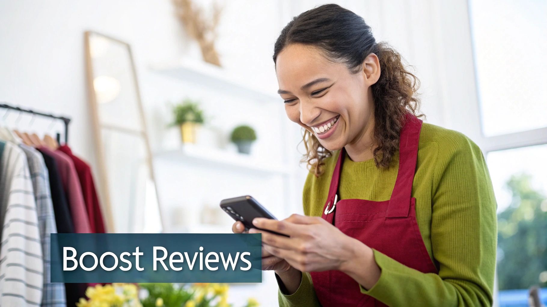 A seller analyzing charts and customer feedback on a digital dashboard, representing the Voice of the Customer.