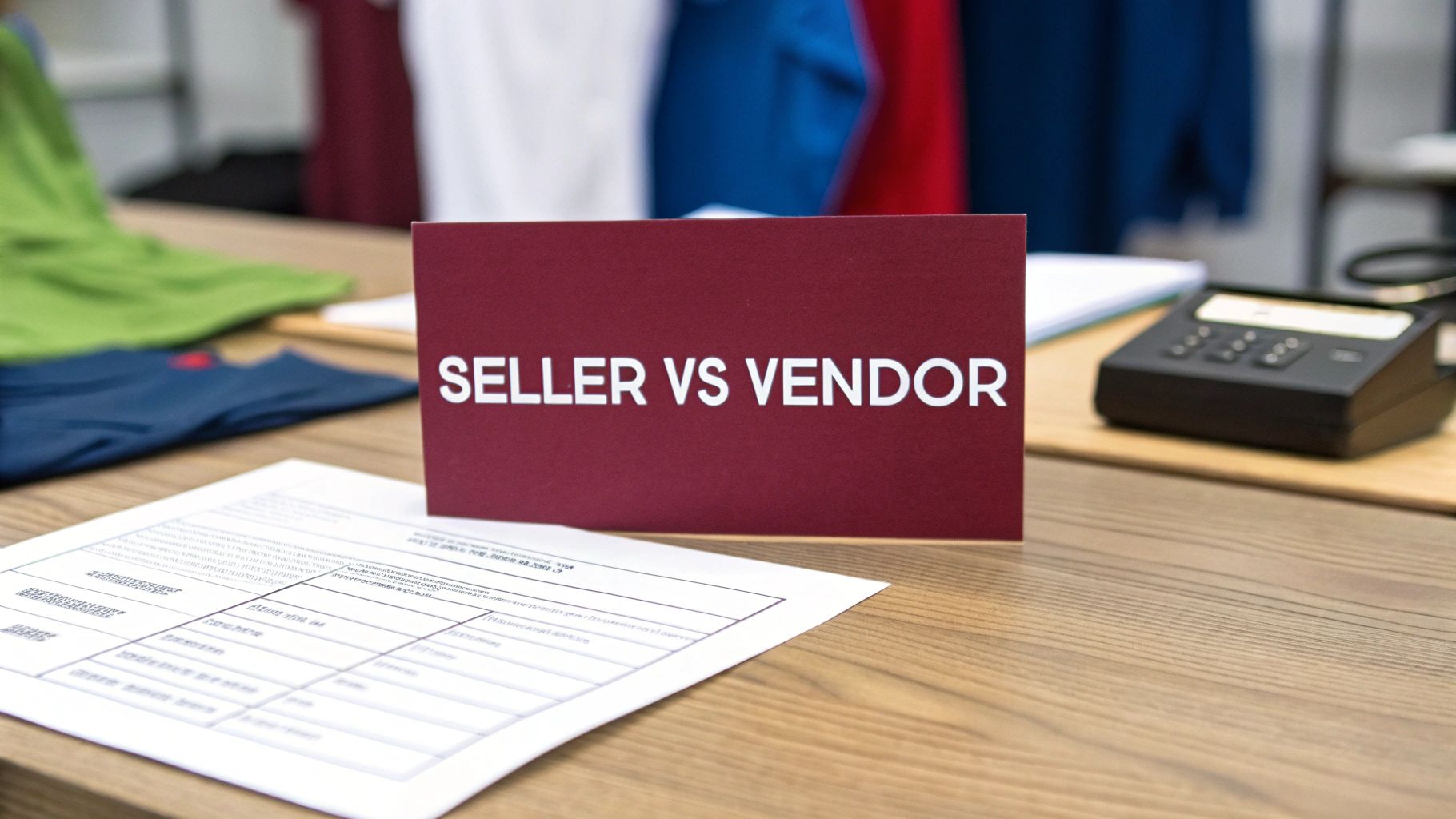 An image showing a split view, with the Amazon Seller Central logo on one side and the Vendor Central logo on the other, symbolizing the two distinct platforms.