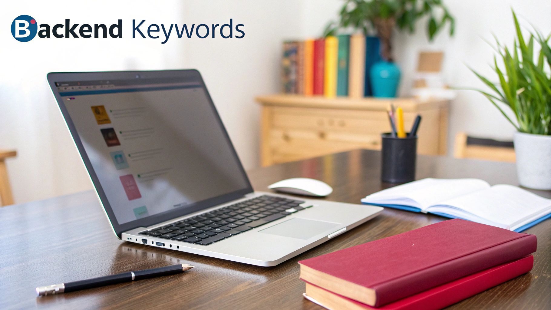 A person working on a laptop with charts and graphs in the background, symbolizing Amazon listing optimization.