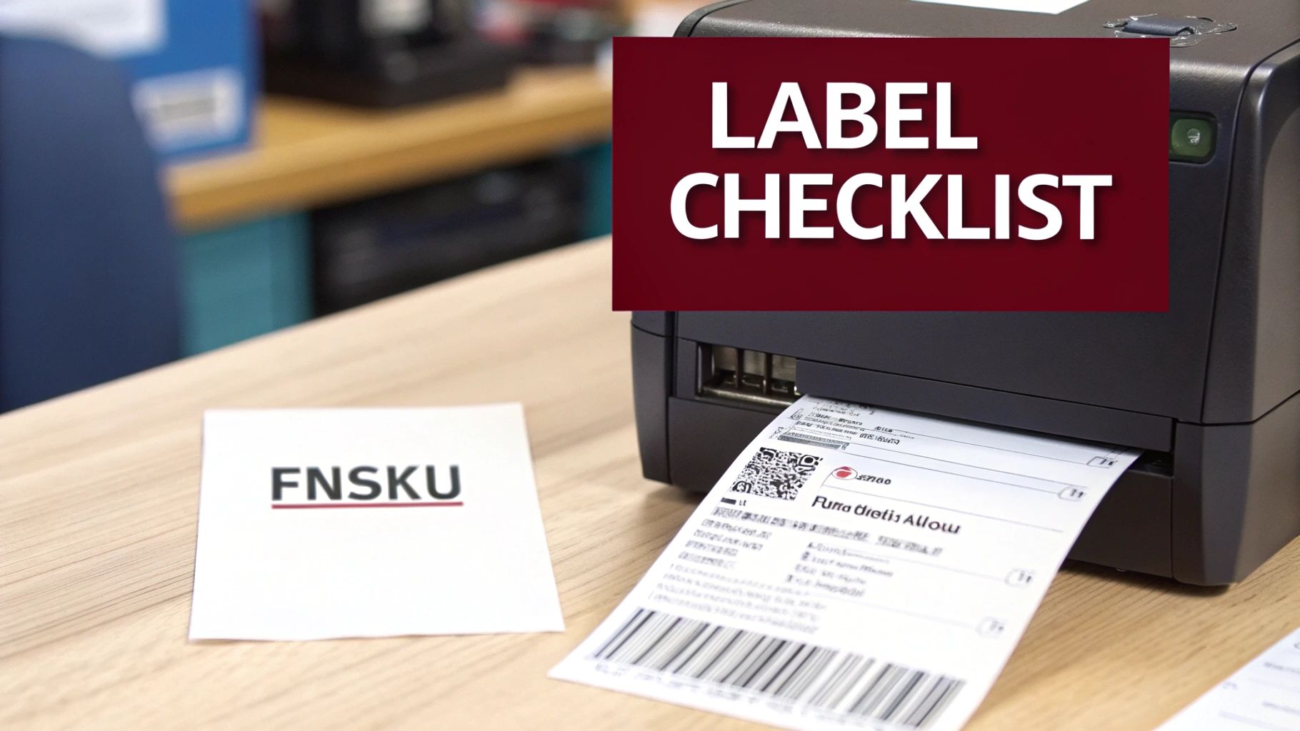 Screenshot from Amazon Seller Central showing product label requirements.