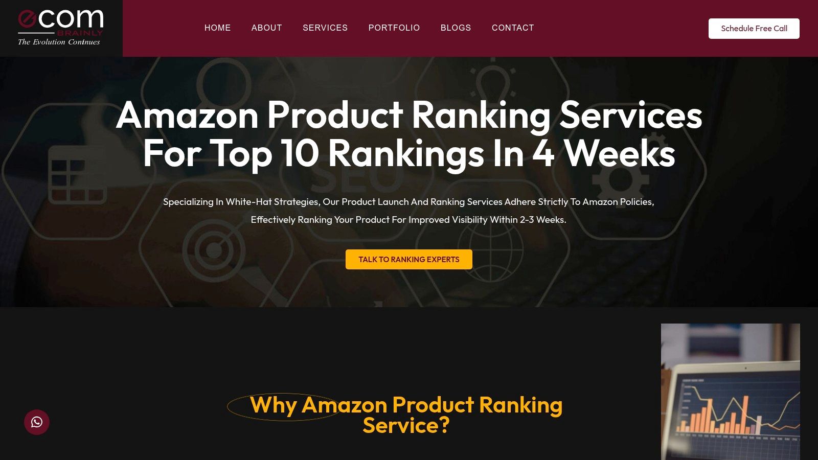 Amazon Product Ranking Service — Ecom Brainly