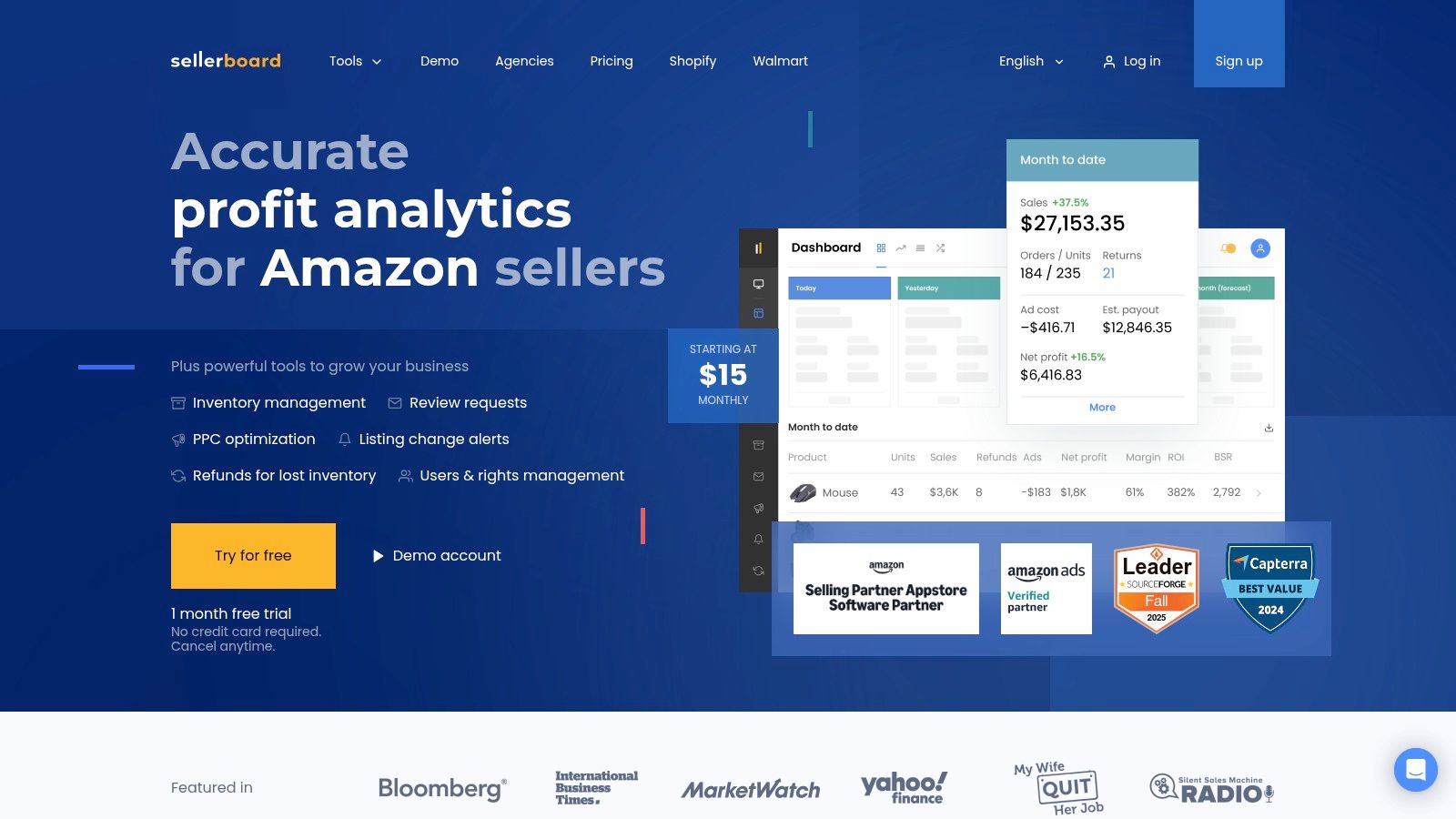 sellerboard — Money Back