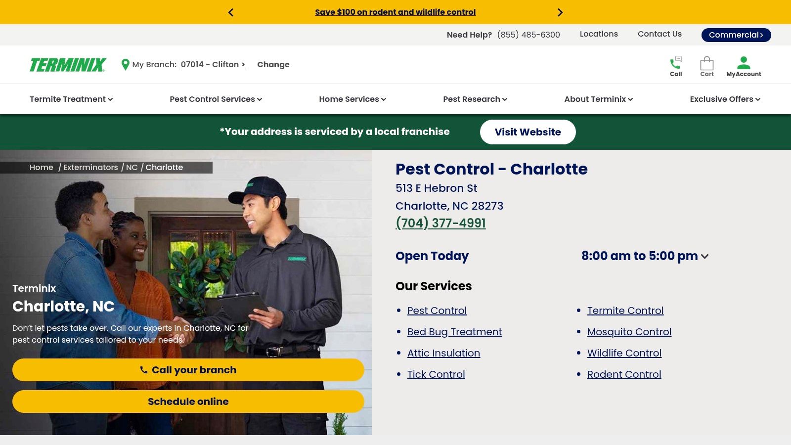 Terminix – Charlotte, NC