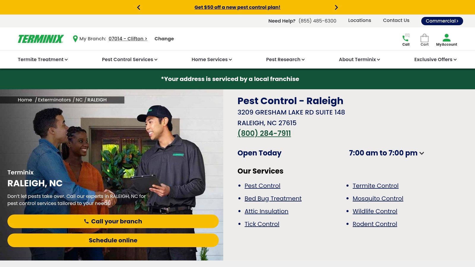 Terminix – Raleigh, NC