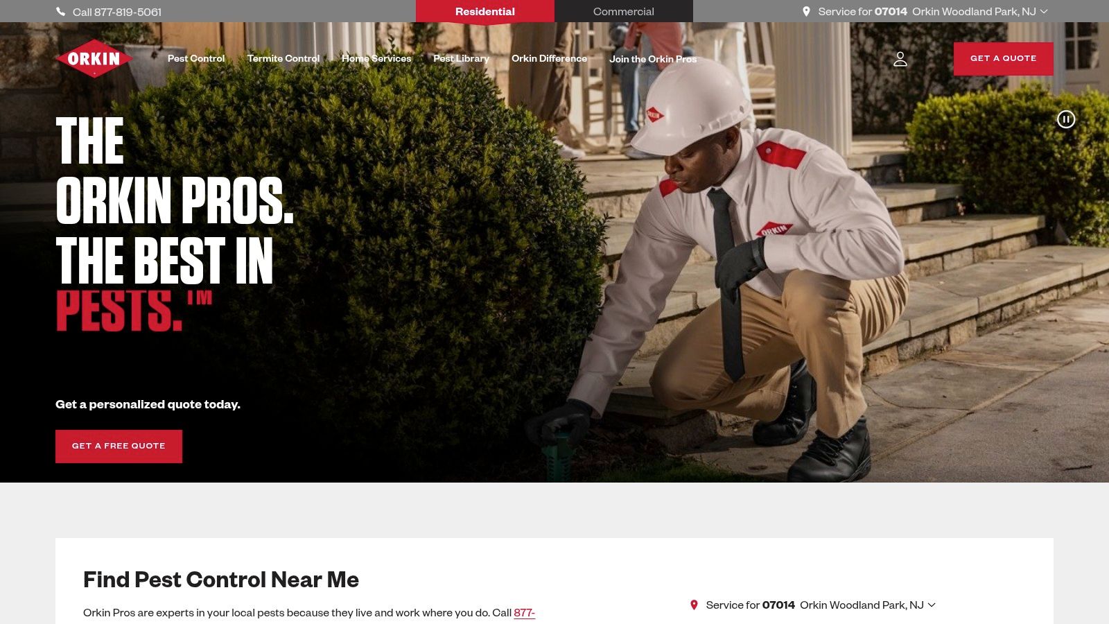 Orkin: The Established Nationwide Expert