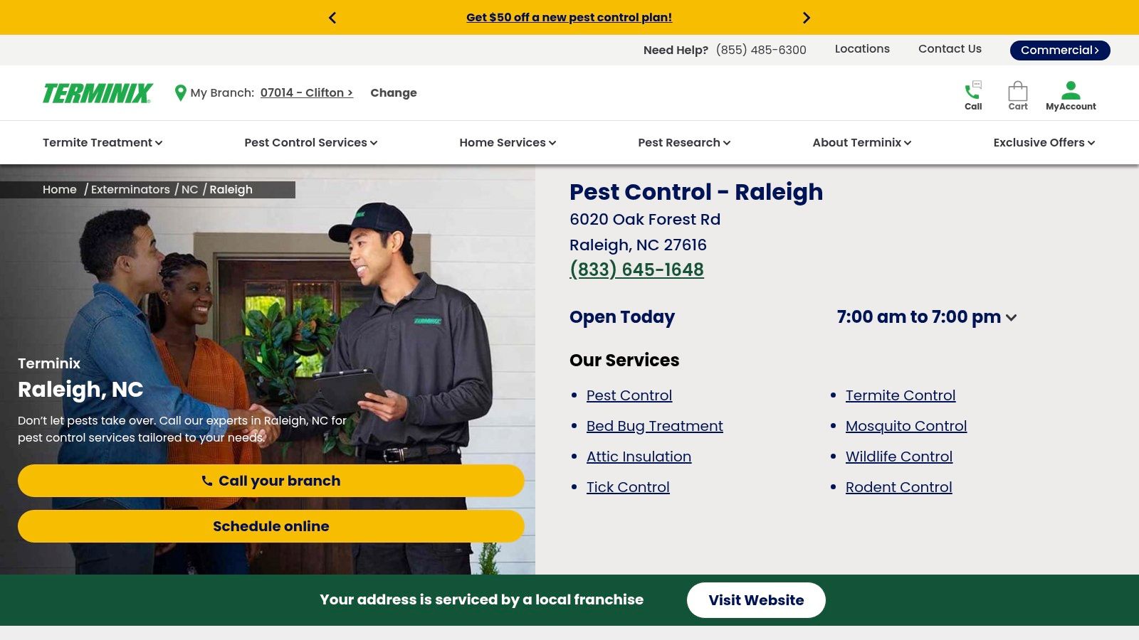 Terminix – Raleigh, NC