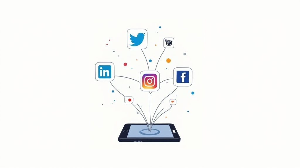 Infographic showing key data about Social Media Marketing