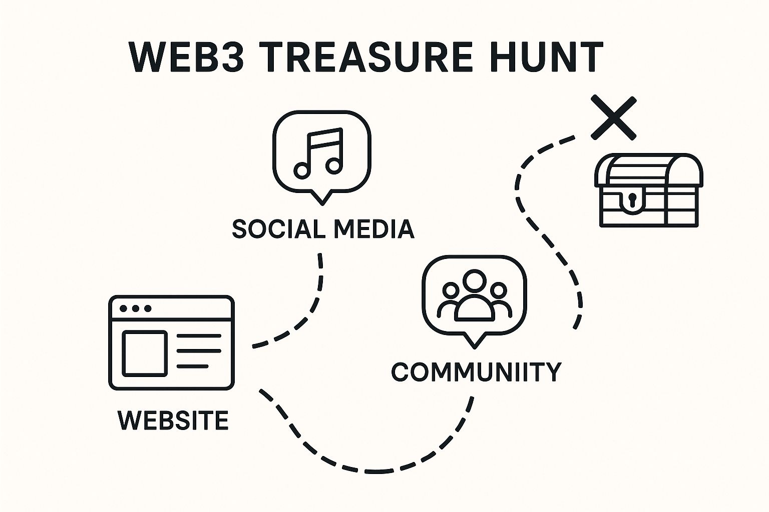 Infographic about the treasure hunt