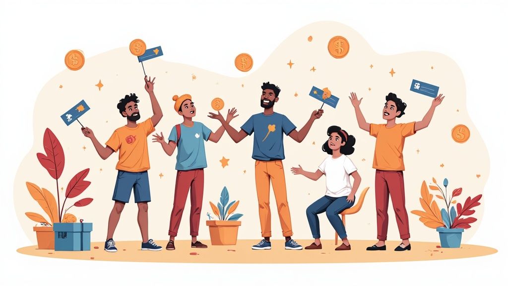 Tokens being used in a modern business and marketing context