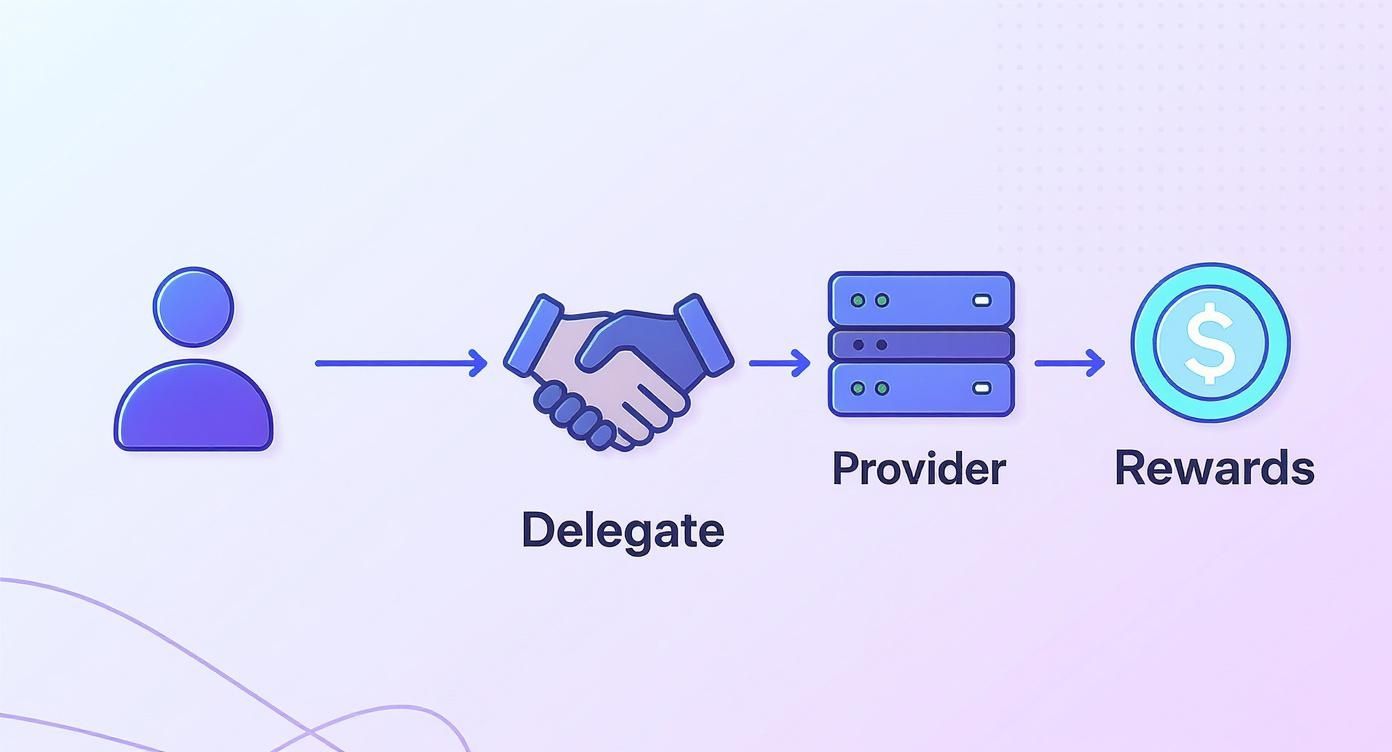 Infographic about staking as a service