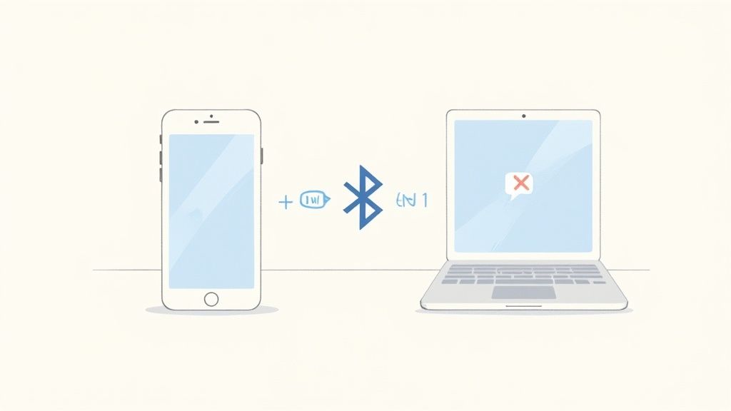 Friends sharing music on their phones