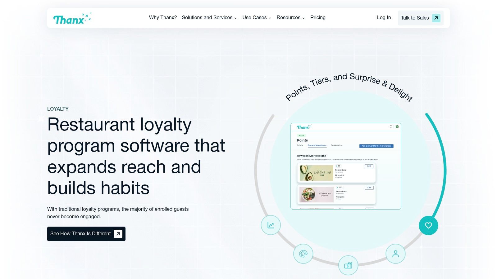 Thanx customer loyalty program software