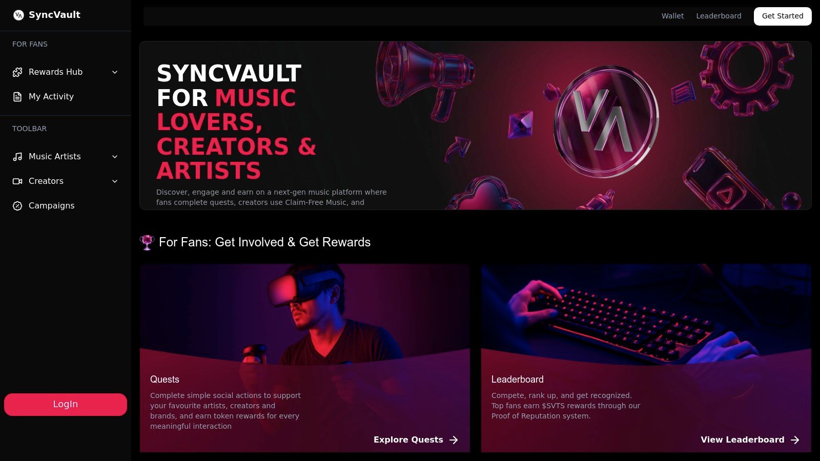 SyncVault QuestBoard