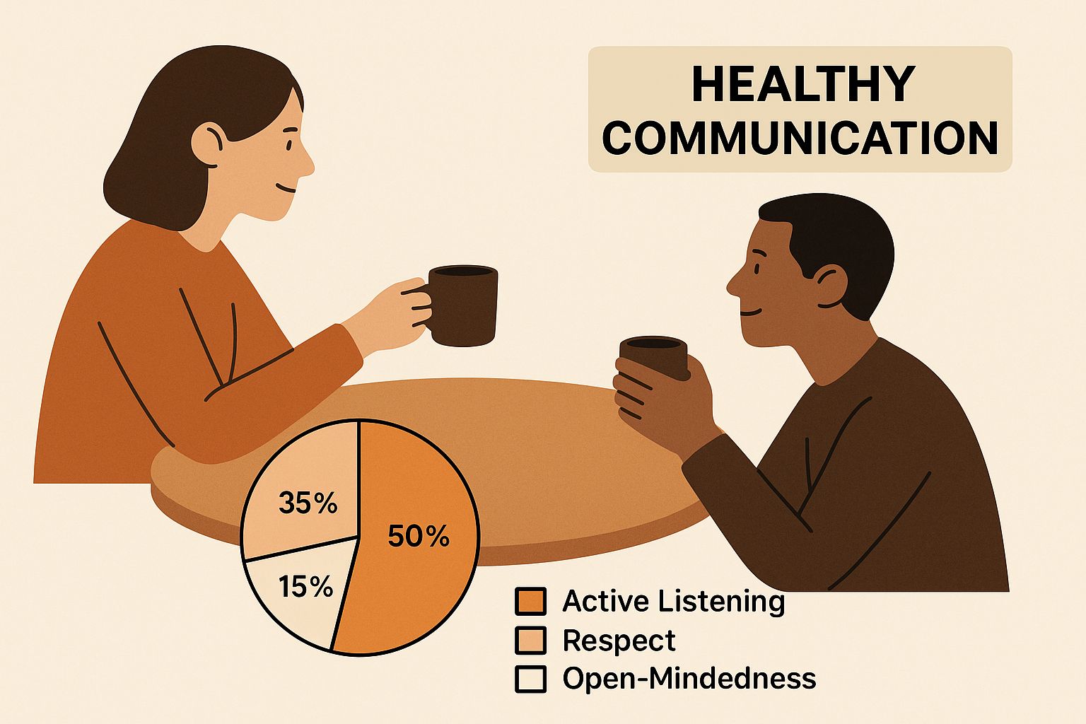 Infographic about marriage conflict resolution