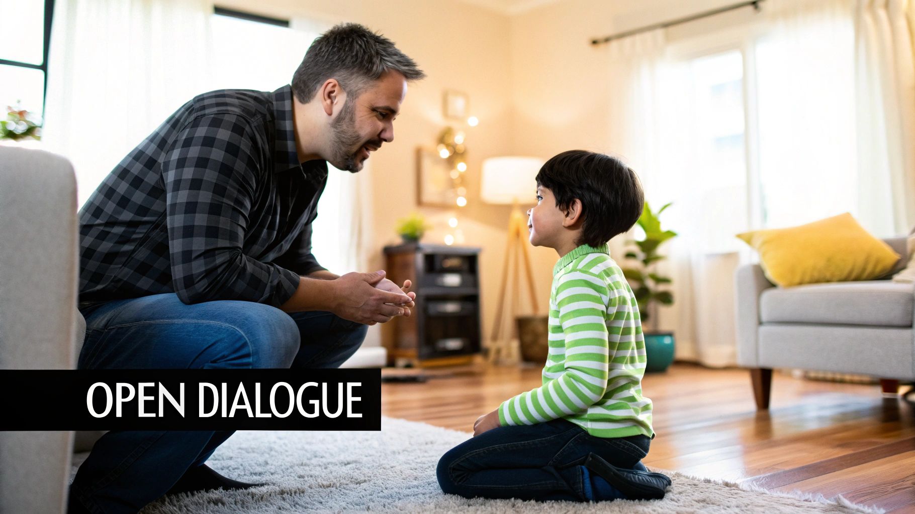 Image of a father and child