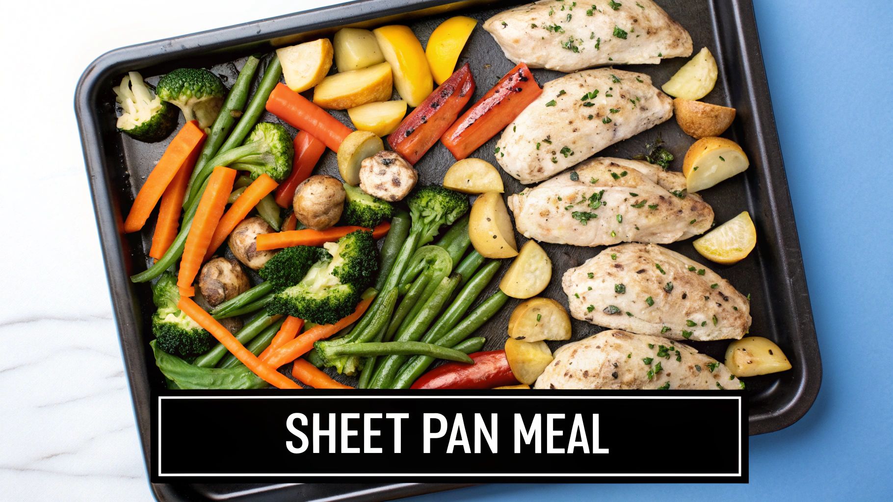 1. One-Pan Sheet Pan Chicken and Vegetables