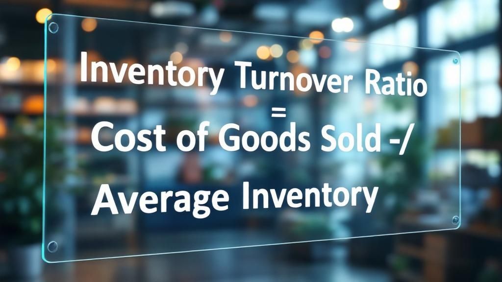 Inventory Turnover Ratio Calculation formula on a whiteboard