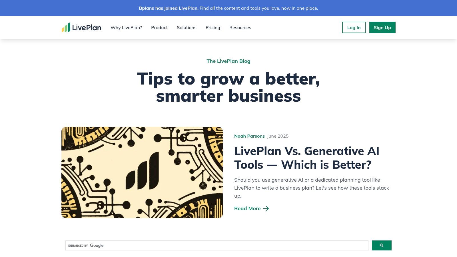 Bplans (with LivePlan)