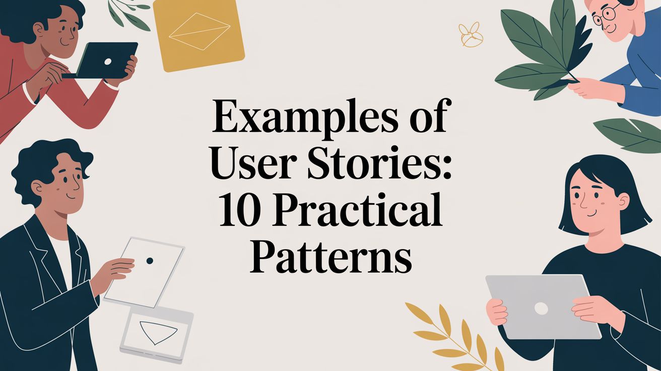 Examples of user stories: 10 practical patterns