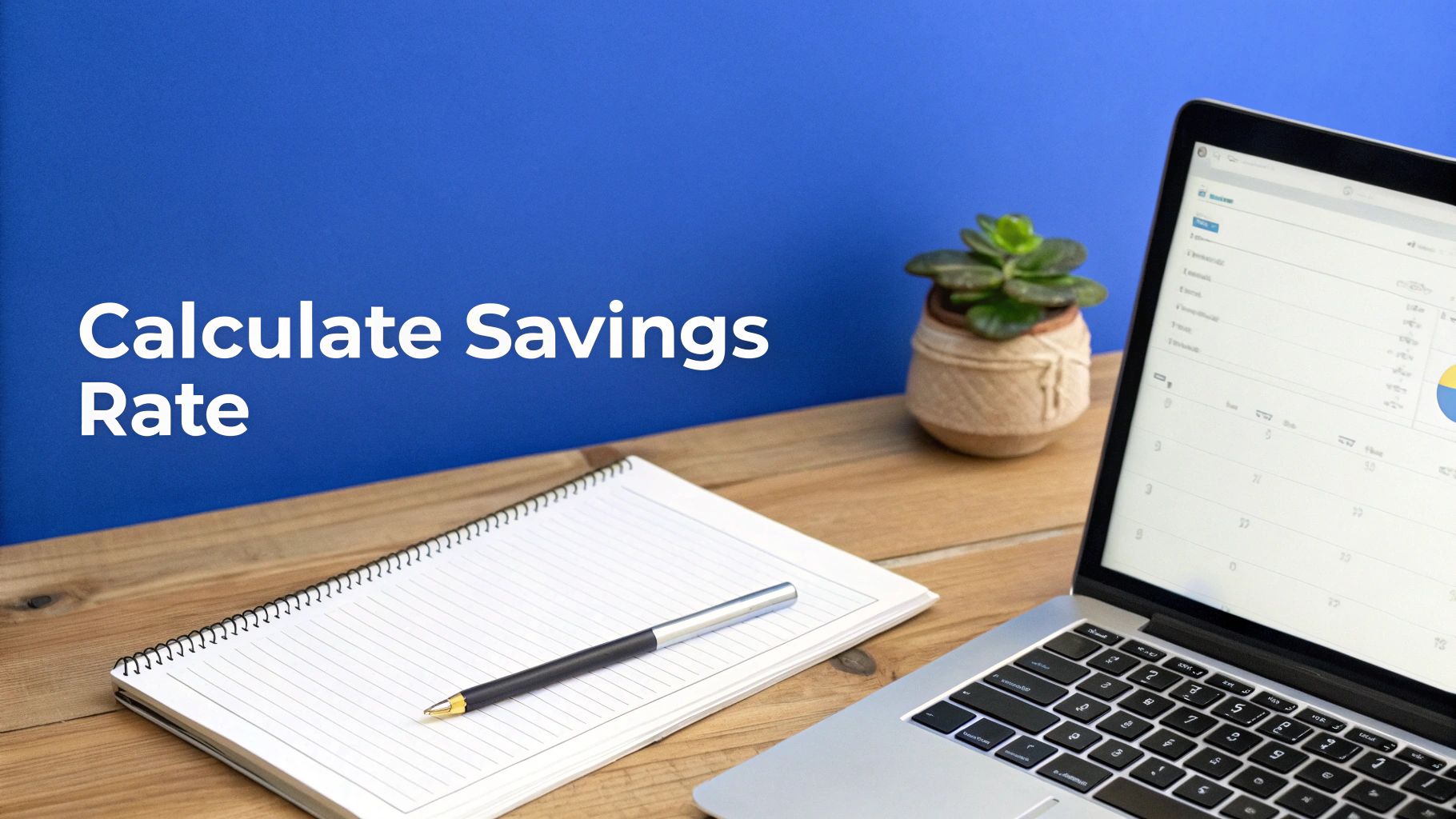 A calculator and a piggy bank on a desk, representing financial planning.