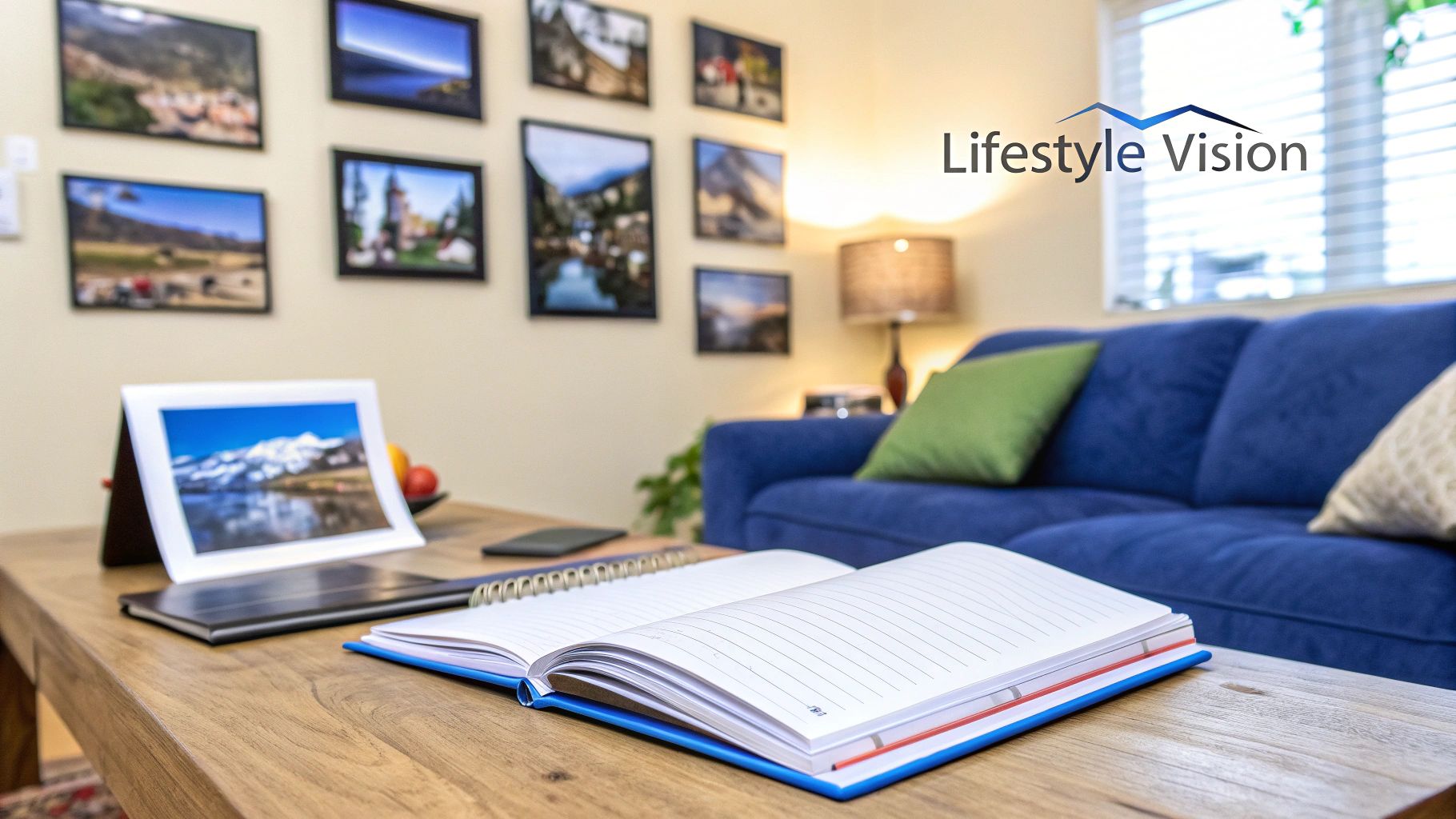 A person sitting on a dock and looking out over a calm lake at sunrise, contemplating their future.