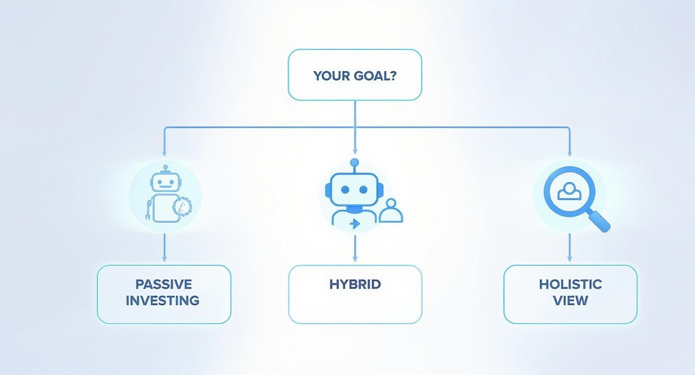 Infographic about digital wealth management platforms
