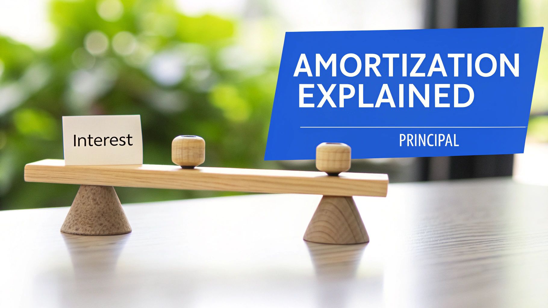 A friendly graph showing the relationship between principal and interest payments over the life of a mortgage loan