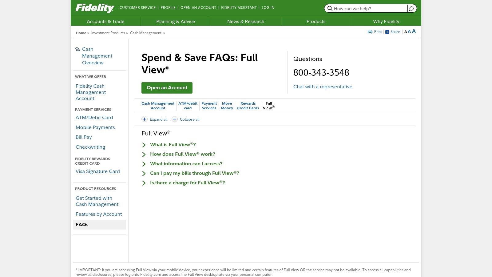 Fidelity Full View (powered by eMoney)