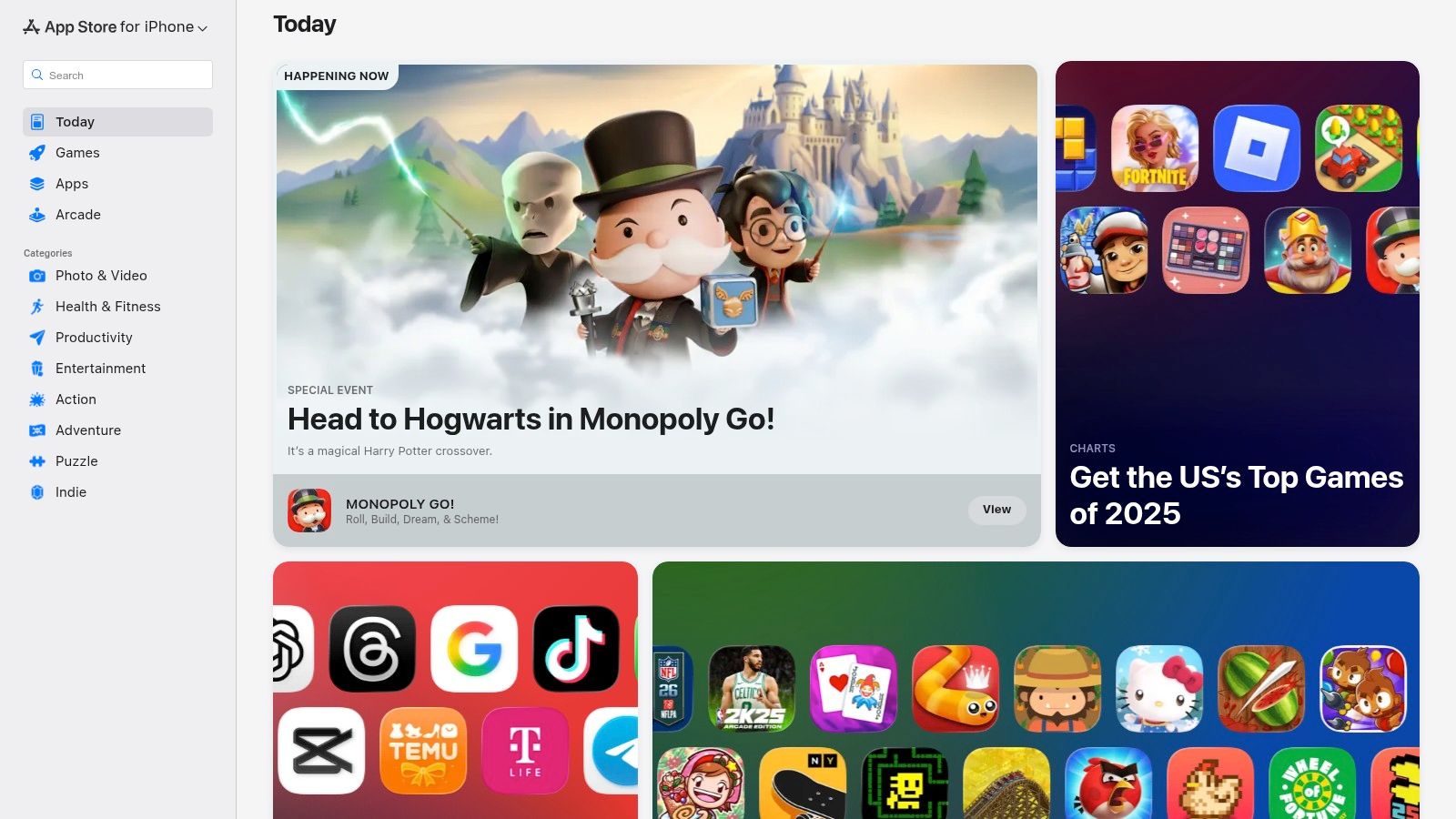 Apple App Store (Budgeting & Personal Finance apps)