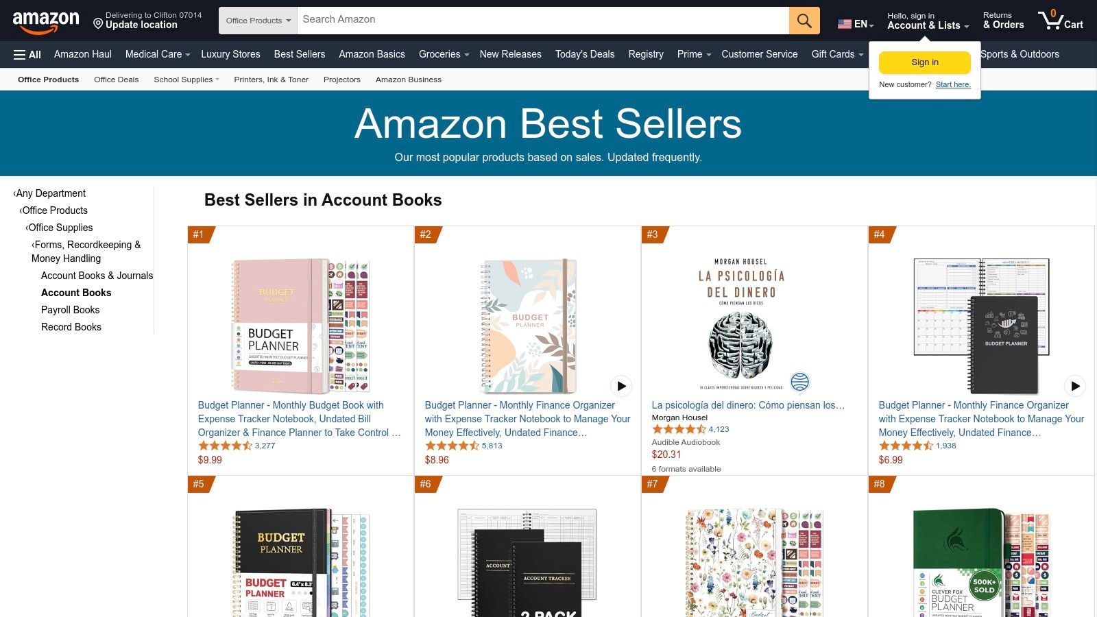 Amazon – Expense Tracker Notebooks and Ledgers