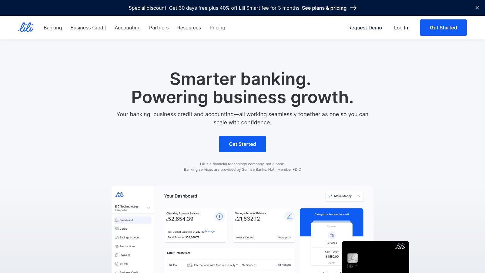 Lili: Best All-in-One Banking and Bookkeeping