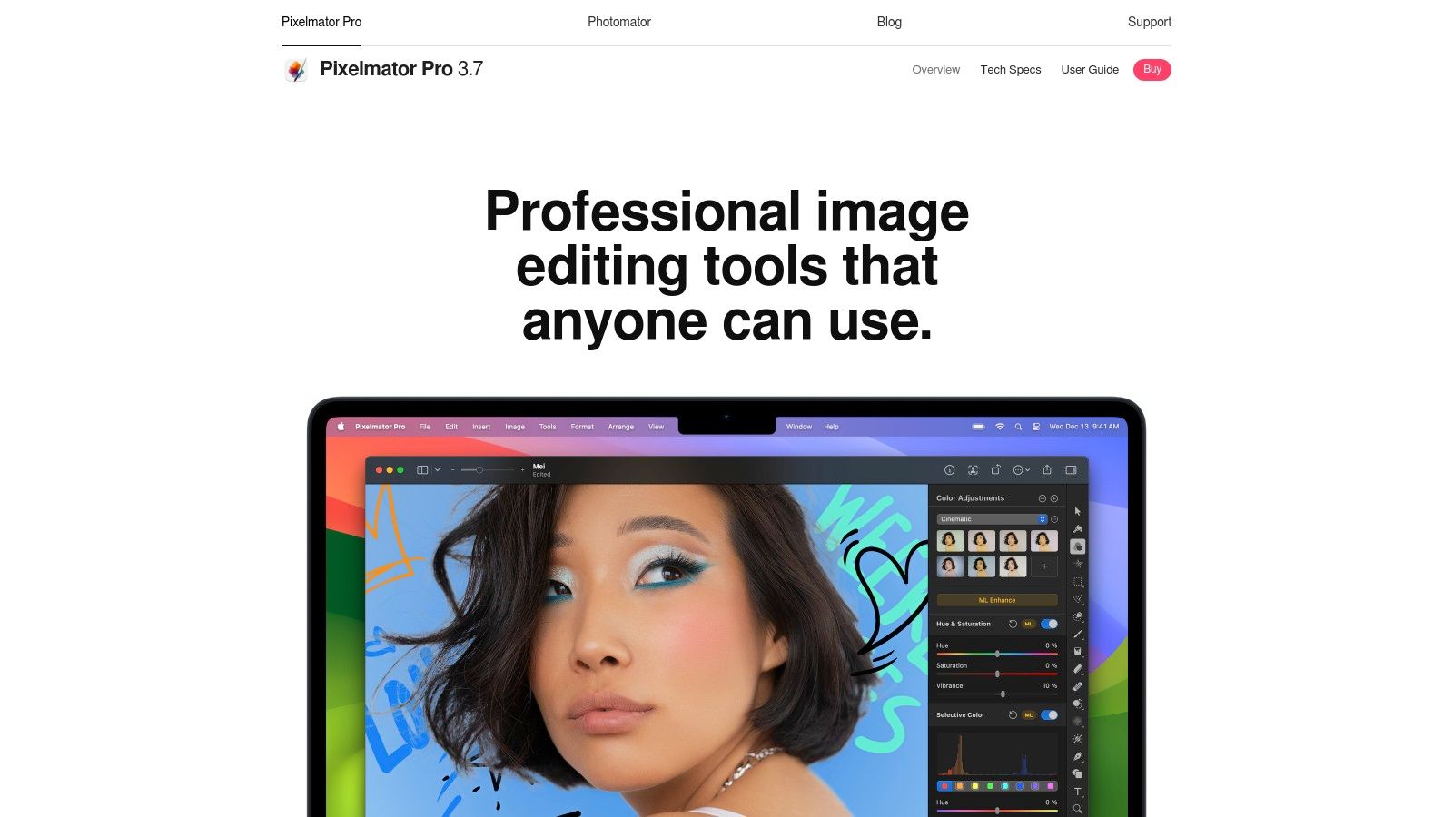 Pixelmator Pro (Mac App Store) – Super Resolution