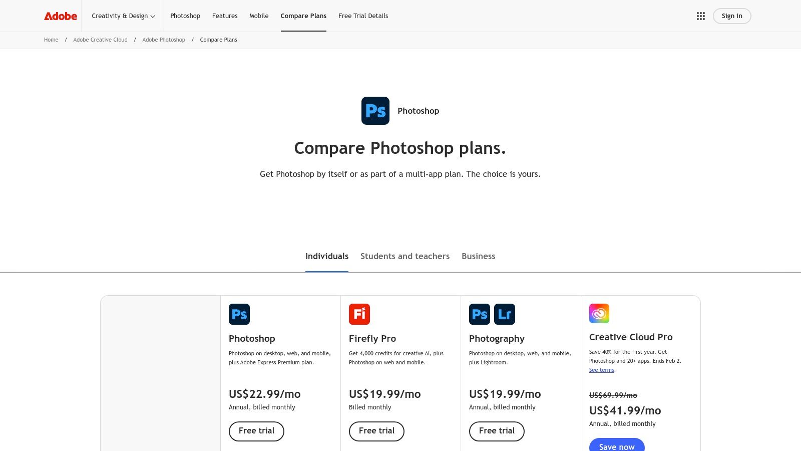 Adobe (Photoshop, Lightroom, Camera Raw)