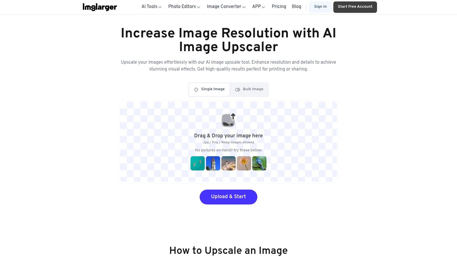 AI Image Enlarger (Imglarger)