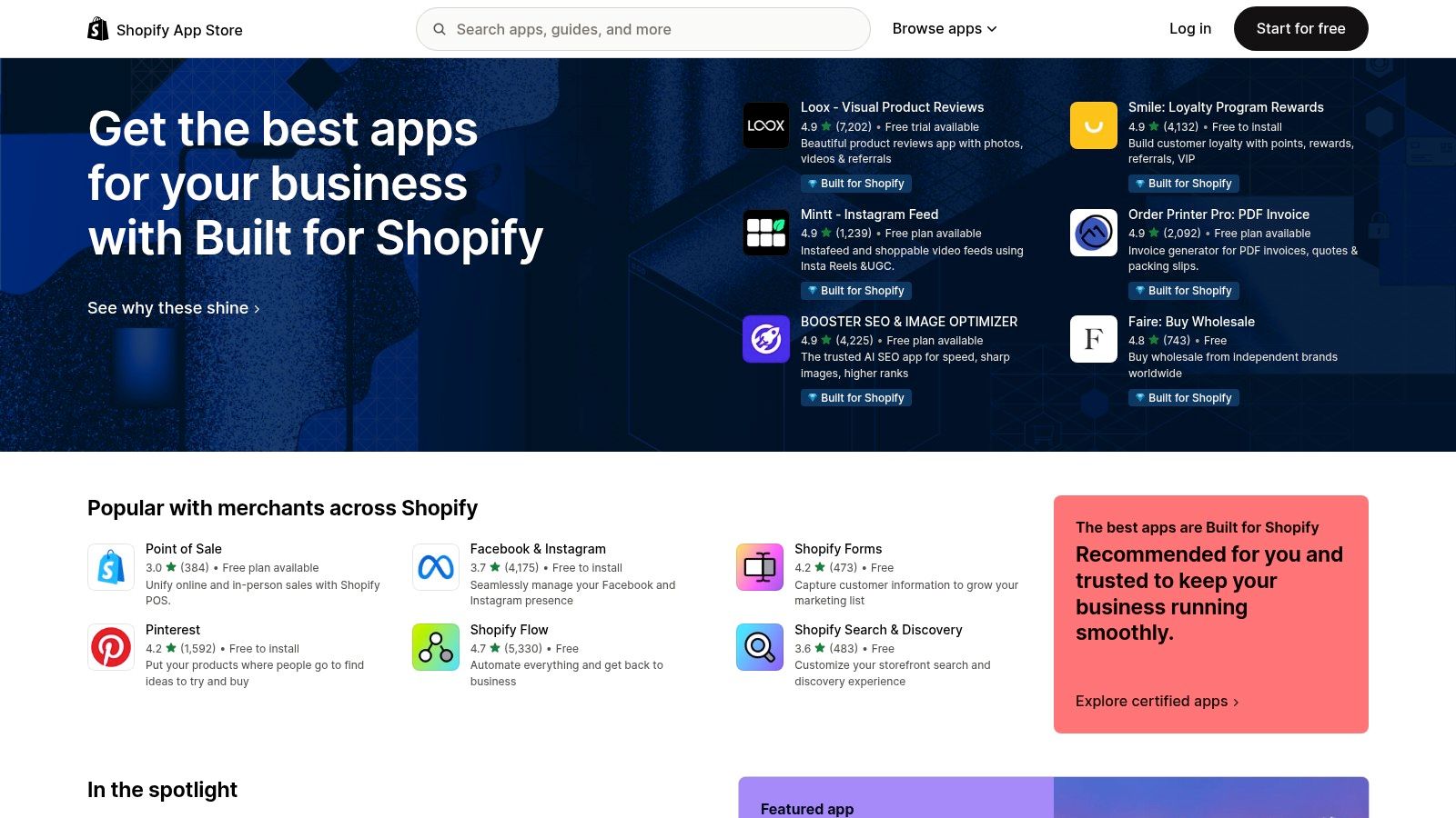 Shopify App Store (Marketing + AI)