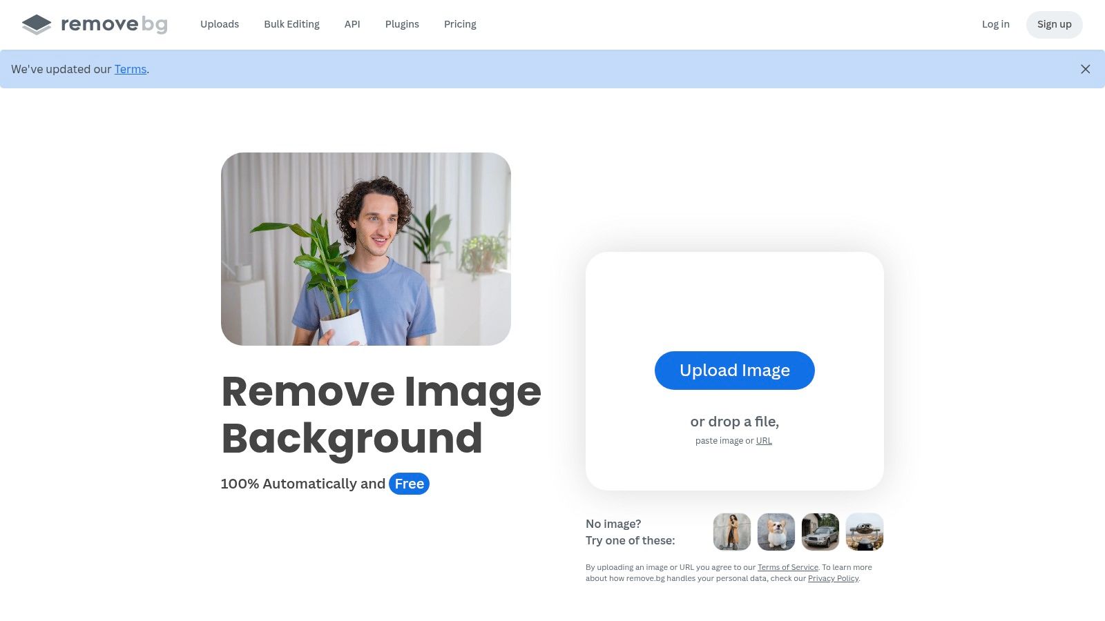 An image demonstrating remove.bg's ability to precisely cut out a person from a background, highlighting the clean edges around the hair.