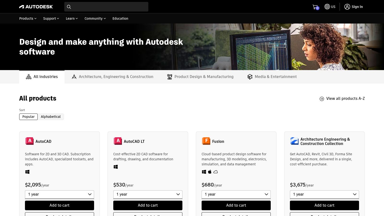Autodesk (Maya, 3ds Max) - Official Autodesk Store