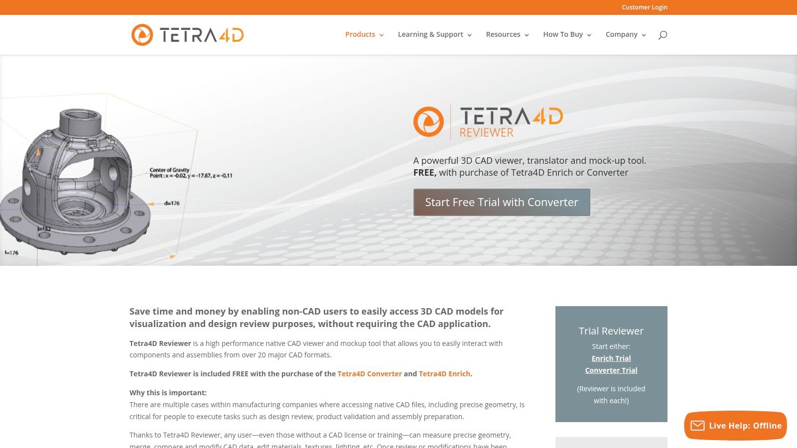 Tetra4D Reviewer (Tech Soft 3D)