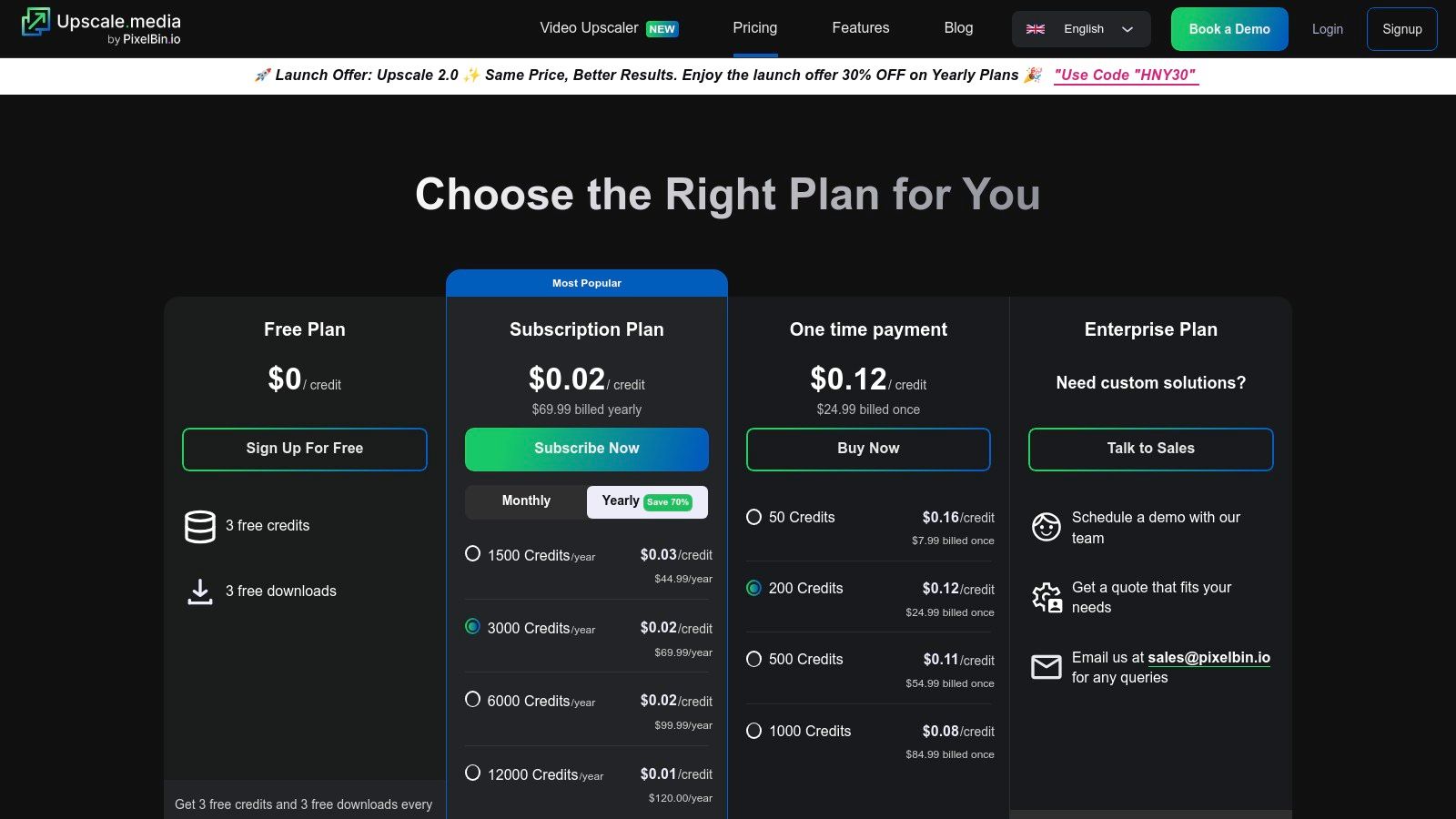 Upscale.media (by Pixelbin)