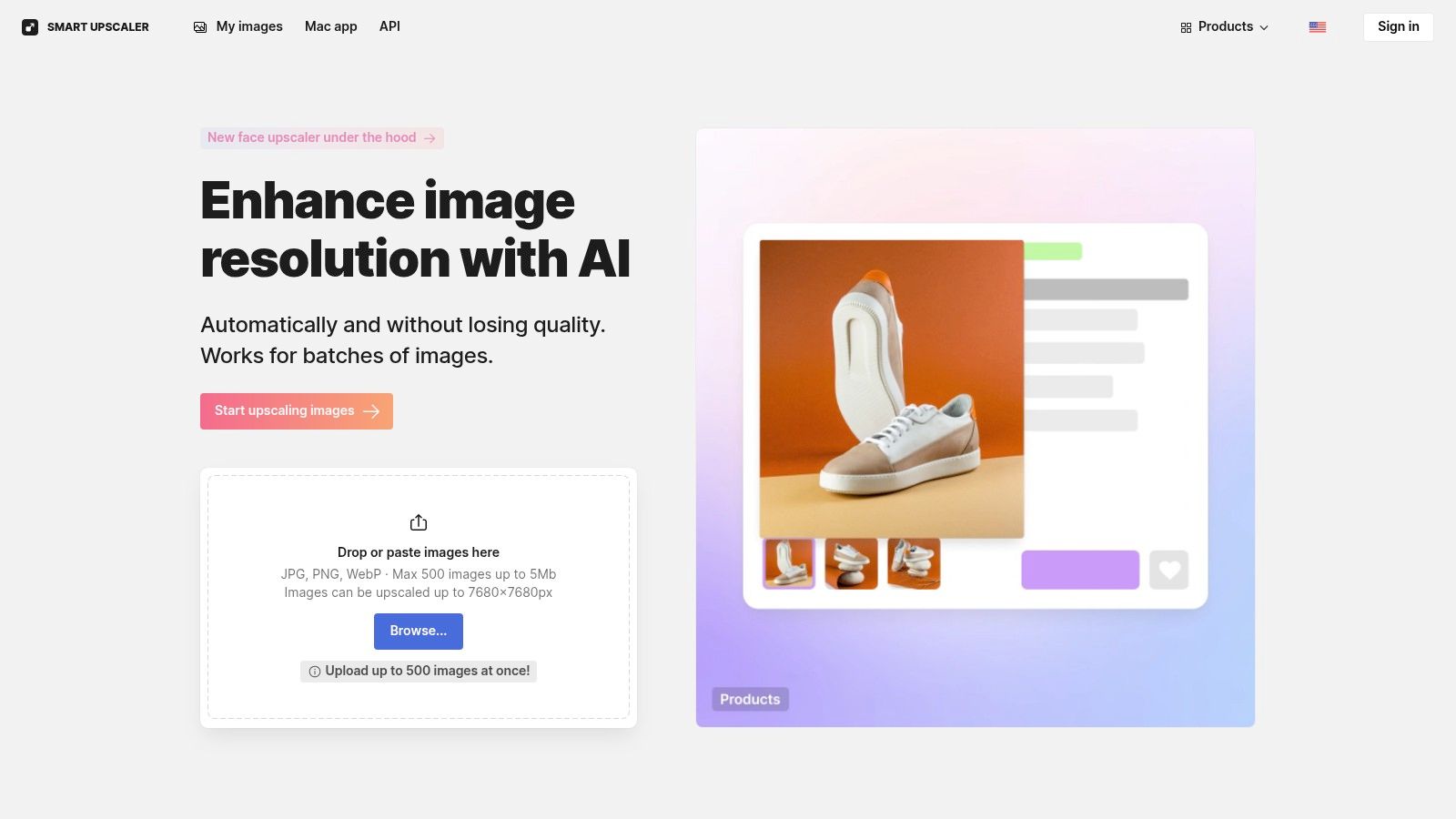 Icons8 – Smart Upscaler