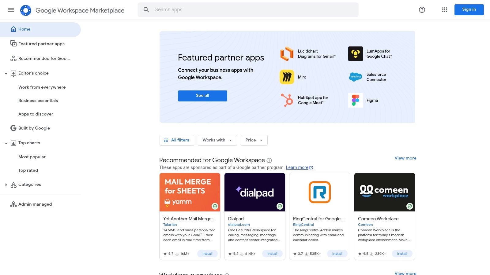 Google Workspace Marketplace