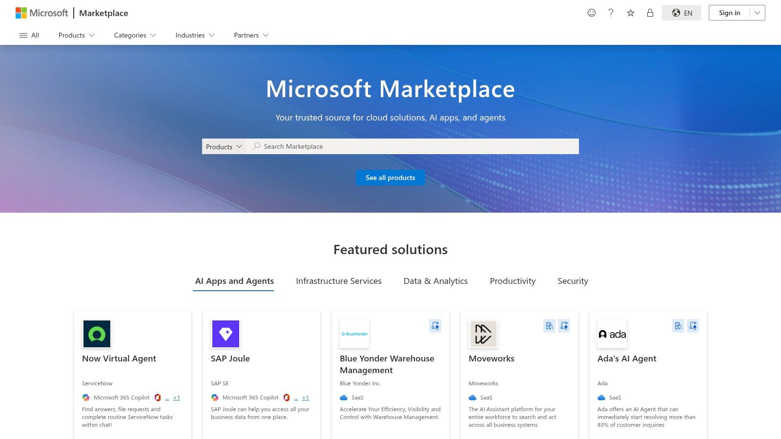 Microsoft Azure Marketplace