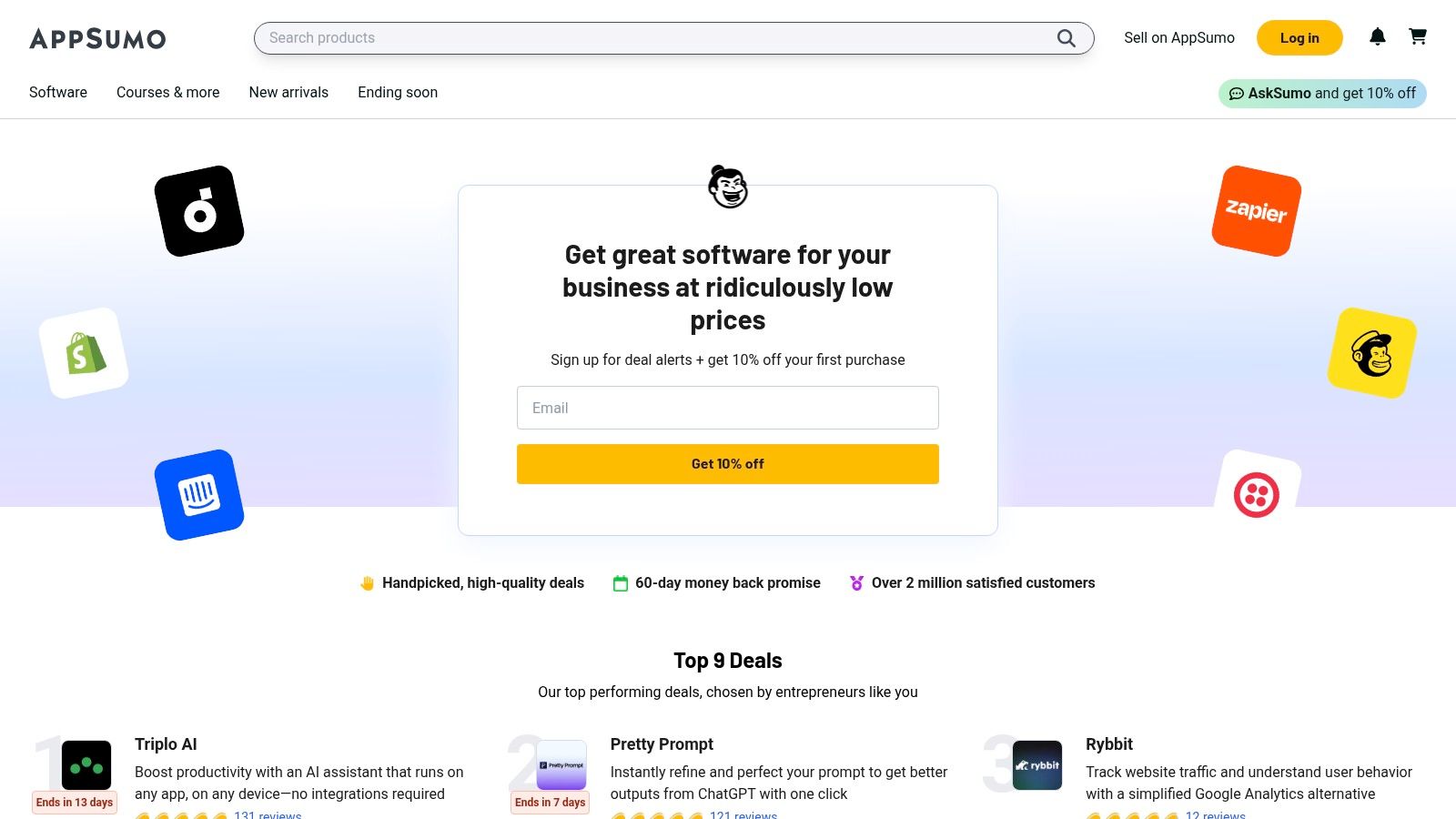 AppSumo software deals for AI marketing tools