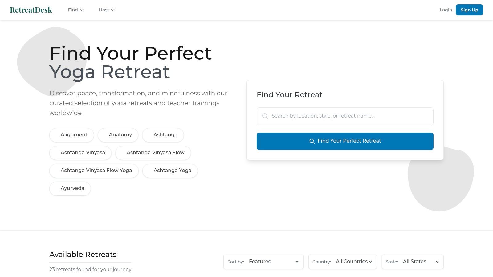 Find Your Perfect Yoga Retreat