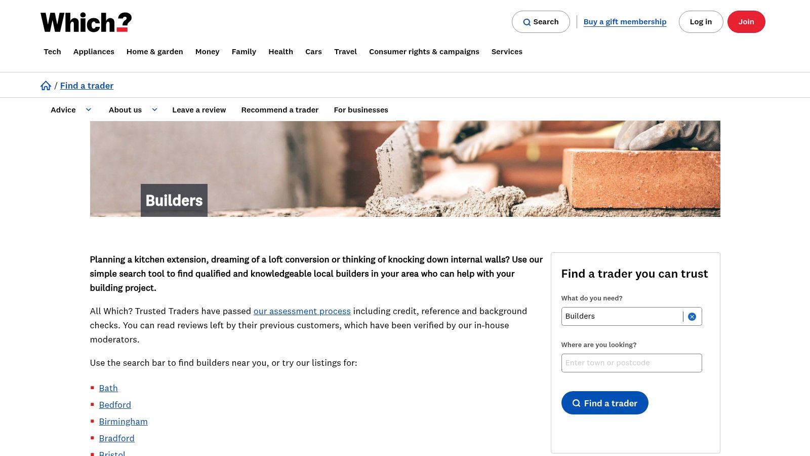 Which? Trusted Traders